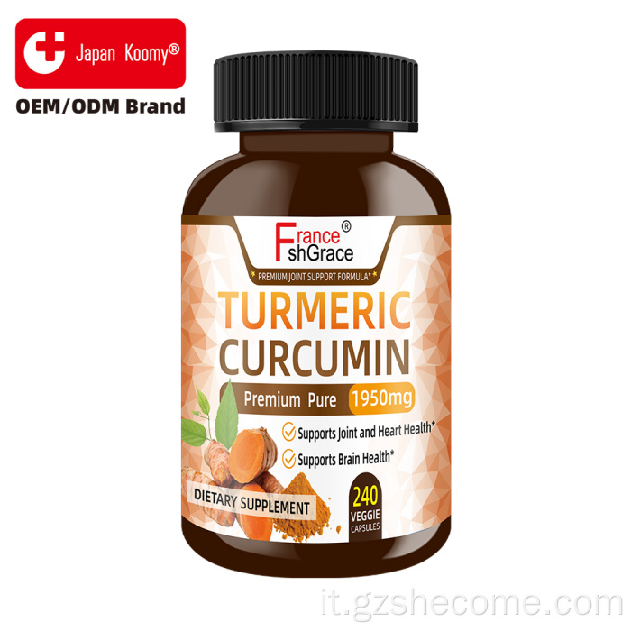 Shecome Curcuma Curcumina previene il cancro Capsule di curcumina